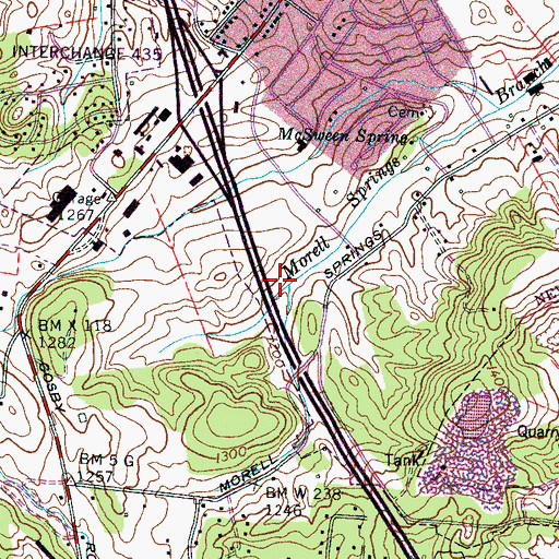 Topographic Map of Newport Division (historical), TN