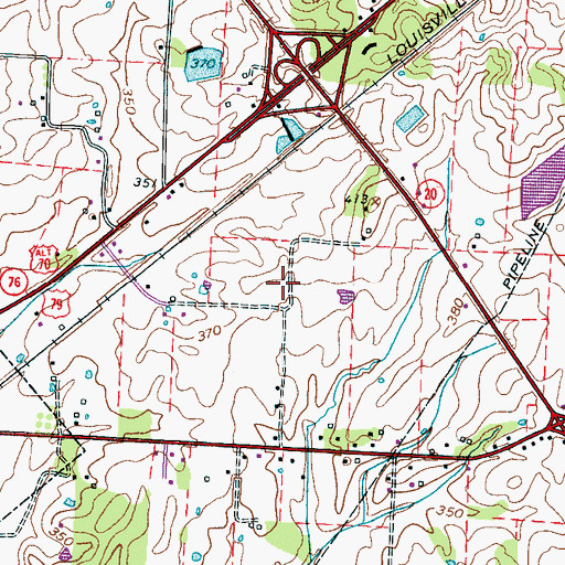 Topographic Map of Bells Division (historical), TN
