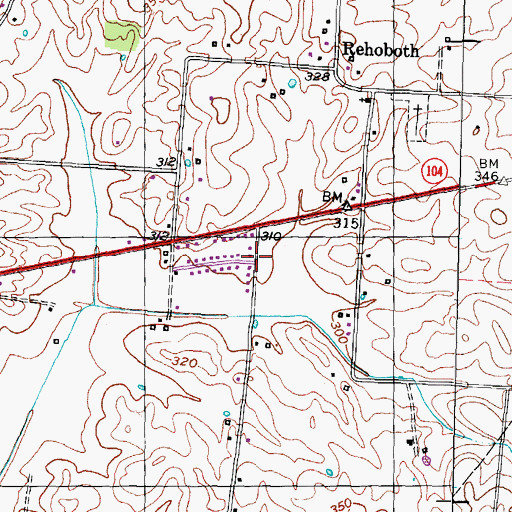 Topographic Map of Ro Ellen Division (historical), TN