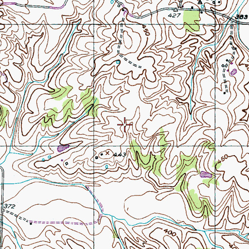 Topographic Map of Fayette Corners Division (historical), TN