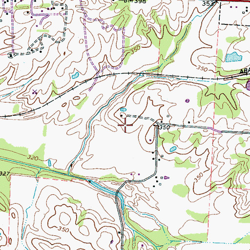 Topographic Map of Oakland Division (historical), TN