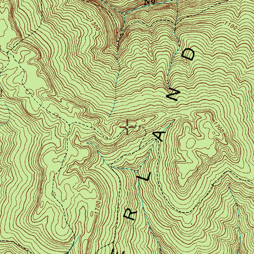 Topographic Map of Sherwood Division (historical), TN