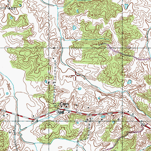 Topographic Map of Trenton North Division (historical), TN