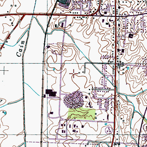 Topographic Map of Trenton South Division (historical), TN