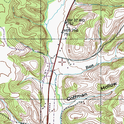 Topographic Map of Minor Hill Division (historical), TN