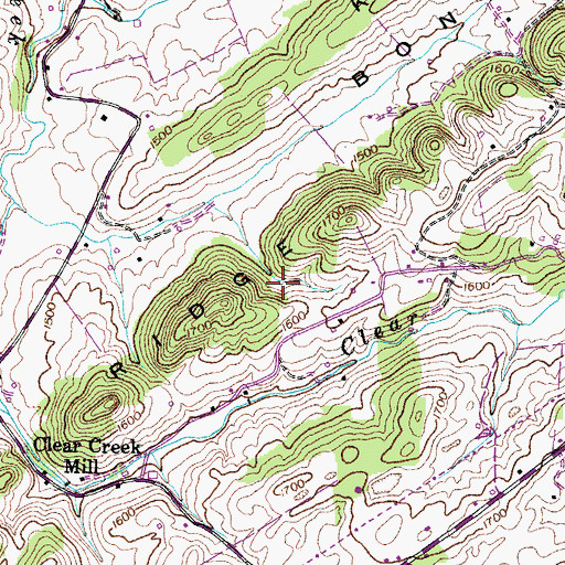 Topographic Map of Jearoldstown Division (historical), TN