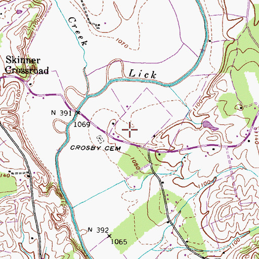 Topographic Map of Mohawk Division (historical), TN