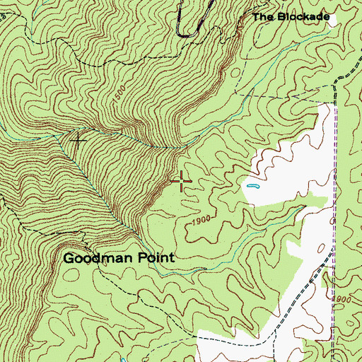 Topographic Map of Pelham Division (historical), TN