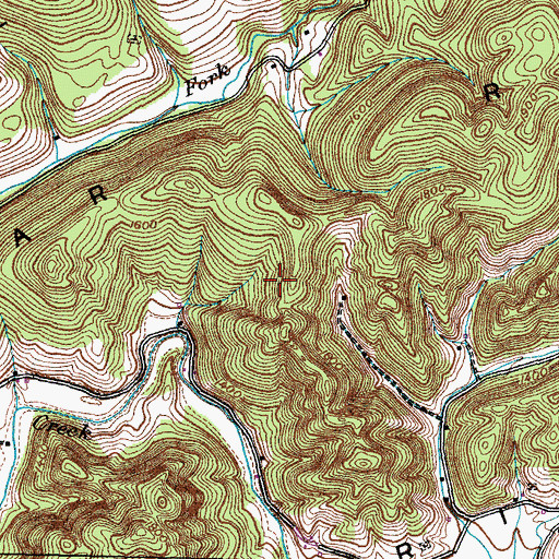 Topographic Map of Big War Creek Division (historical), TN