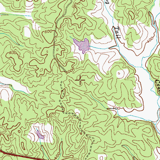 Topographic Map of Hornsby Division (historical), TN