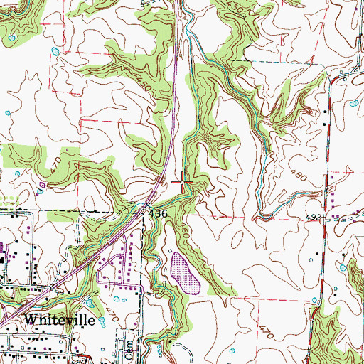 Topographic Map of Whiteville Division (historical), TN