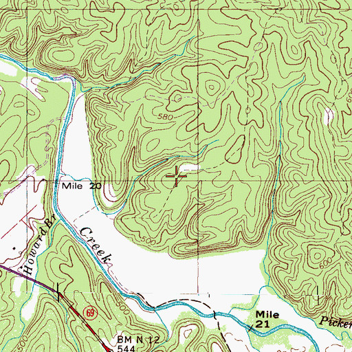 Topographic Map of Nixon Division (historical), TN