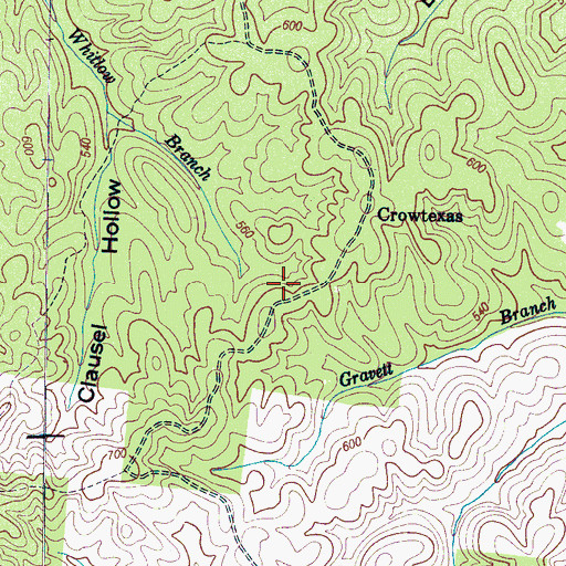 Topographic Map of Olive Hill Division (historical), TN