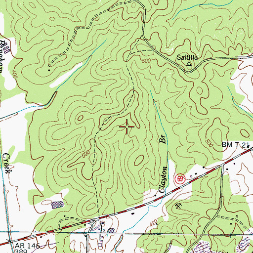 Topographic Map of Saltillo Division (historical), TN