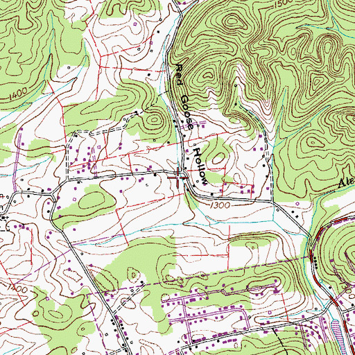 Topographic Map of Church Hill Division (historical), TN