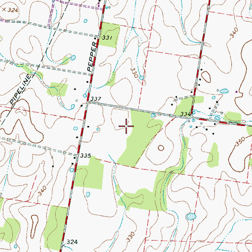Topographic Map of Lebanon Division (historical), TN