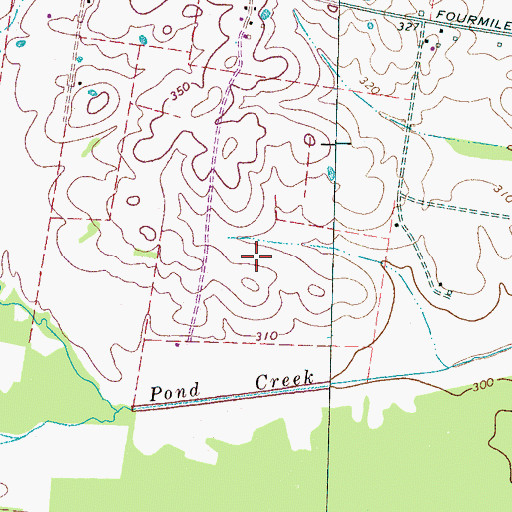 Topographic Map of Nutbush Division (historical), TN