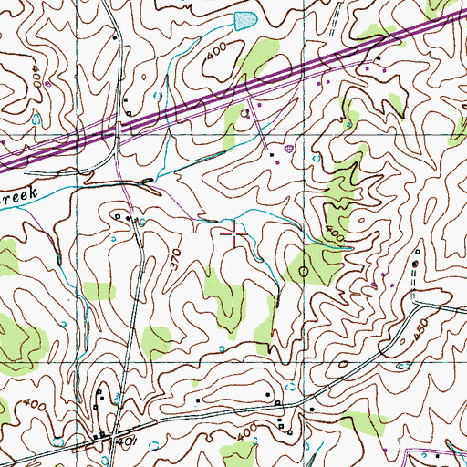 Topographic Map of Woodland Division (historical), TN