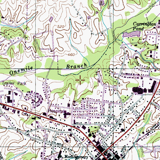 Topographic Map of Lexington Division (historical), TN