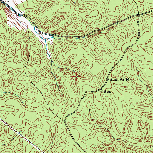 Topographic Map of Only Division (historical), TN