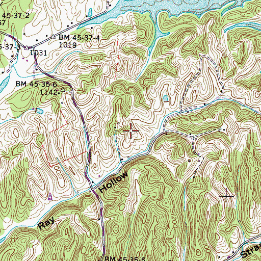 Topographic Map of Chestnut Hill Division (historical), TN