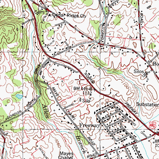 Topographic Map of Halls Division (historical), TN