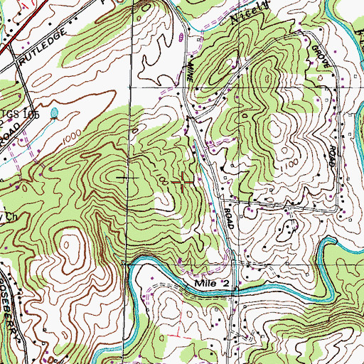 Topographic Map of Skaggston Division (historical), TN