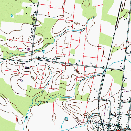 Topographic Map of Ethridge Division (historical), TN