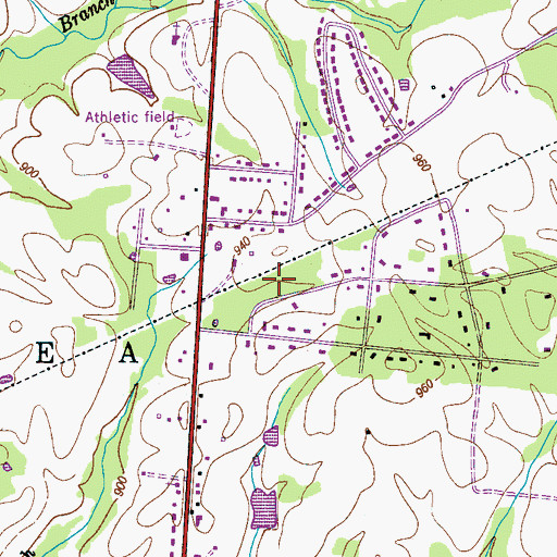 Topographic Map of Belleview Division (historical), TN