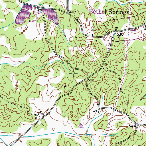 Topographic Map of Bethel Springs Division (historical), TN