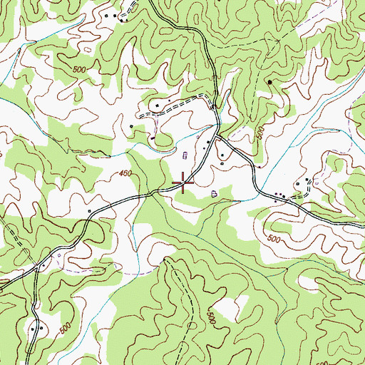 Topographic Map of Finger Division (historical), TN