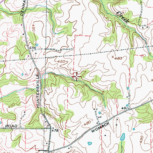 Topographic Map of Huntersville Division (historical), TN
