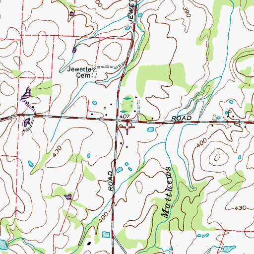 Topographic Map of Pope Division (historical), TN