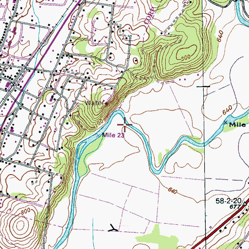 Topographic Map of Whitwell Division (historical), TN