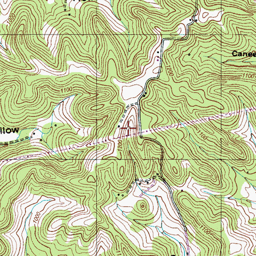 Topographic Map of Elk Ridge South Division (historical), TN