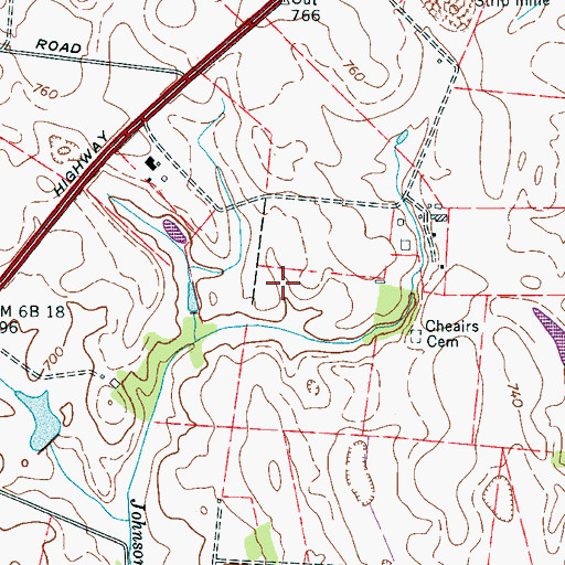 Topographic Map of Spring Hill Division (historical), TN