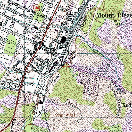 Topographic Map of Upper Big Bigby Division (historical), TN