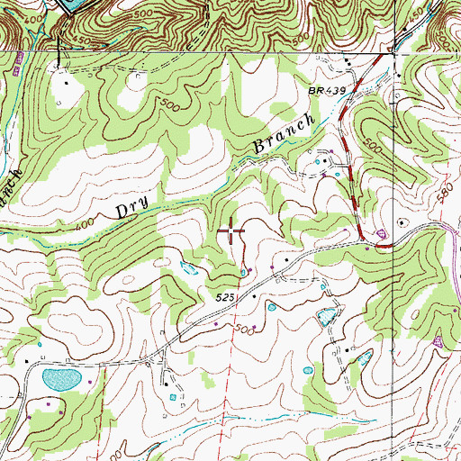 Topographic Map of Woodlawn-Dotsonville Division (historical), TN