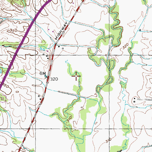 Topographic Map of Obion-Troy Division (historical), TN