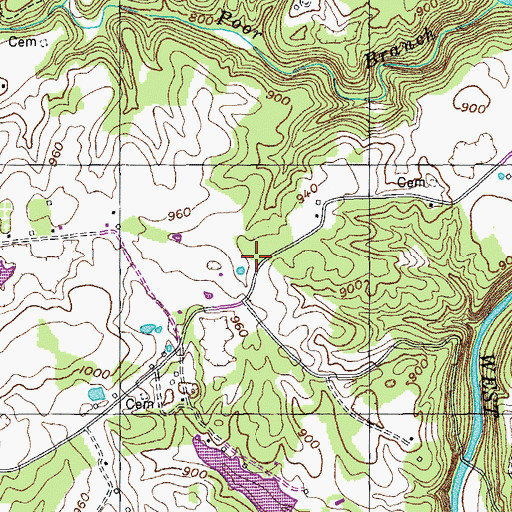 Topographic Map of Alpine Division (historical), TN