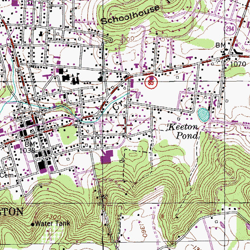 Topographic Map of Livingston Division (historical), TN