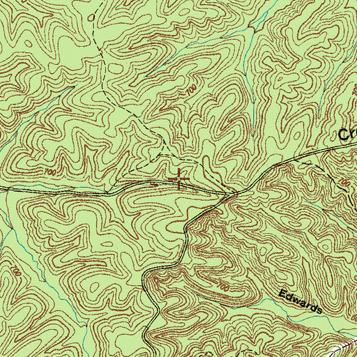 Topographic Map of Lobelville Division (historical), TN