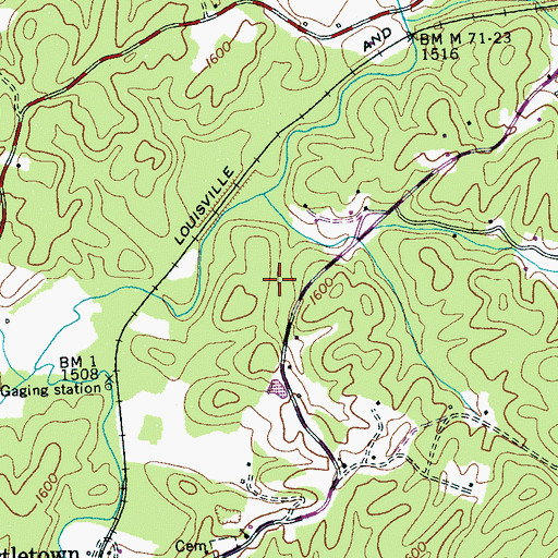 Topographic Map of Turtletown Division (historical), TN