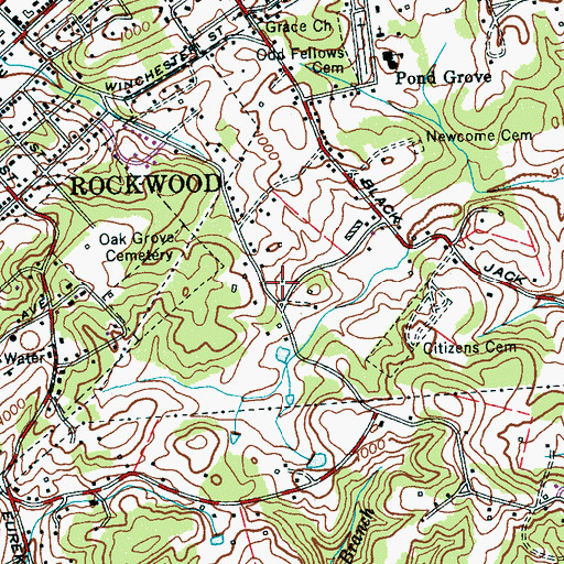 Topographic Map of Rockwood Division (historical), TN