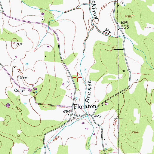 Topographic Map of Kittrell Division (historical), TN