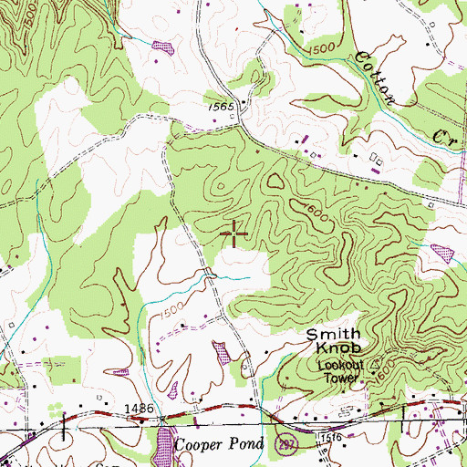 Topographic Map of Oneida Division (historical), TN