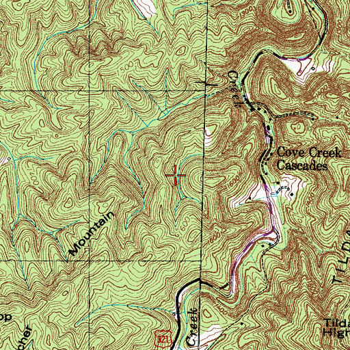 Topographic Map of Wear Valley Division (historical), TN
