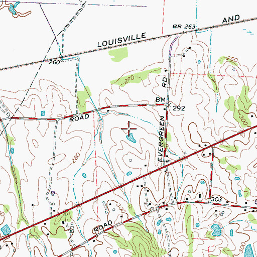Topographic Map of Arlington Division (historical), TN