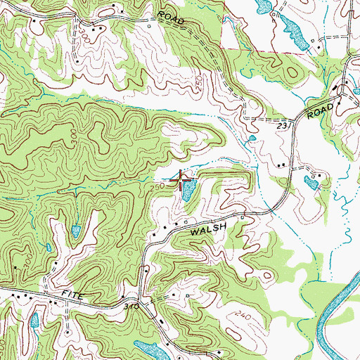 Topographic Map of Shelby Forest Division (historical), TN