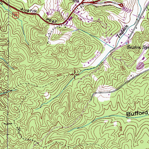 Topographic Map of Dover Division (historical), TN